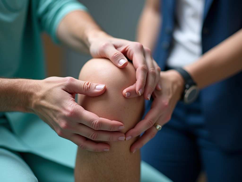 Knee examination — knee chiropractor near me