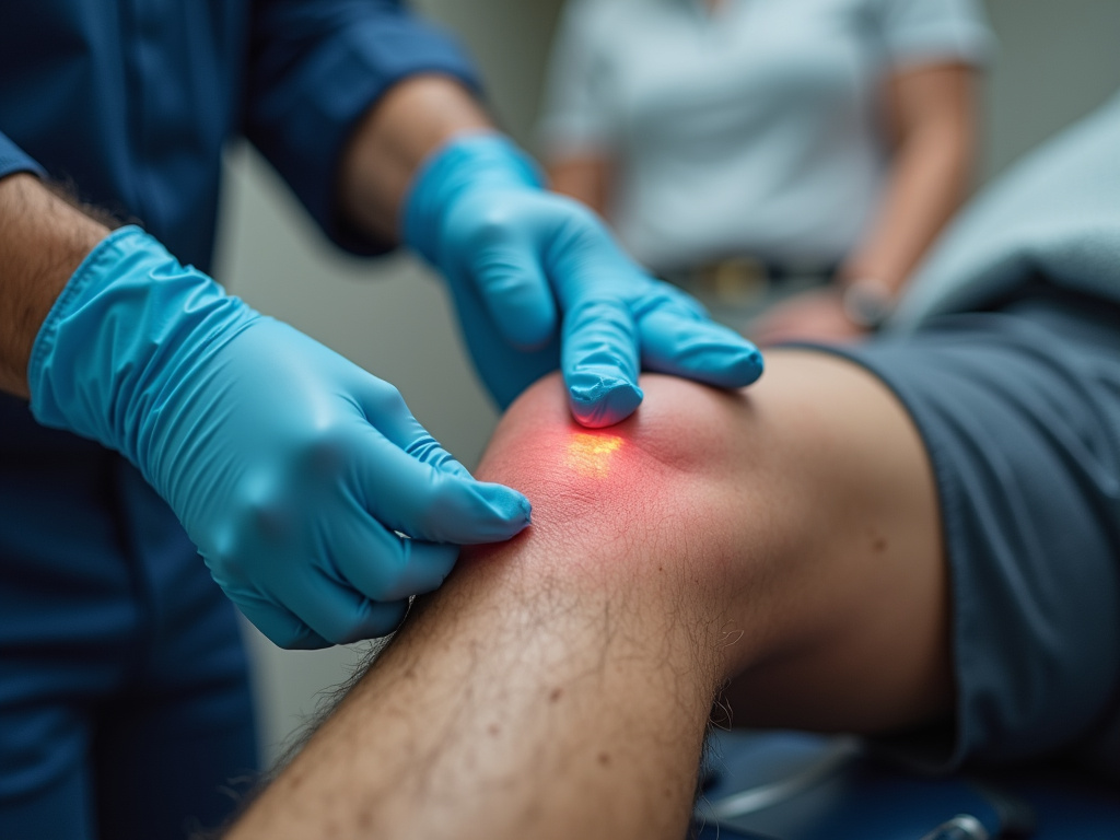 Knee examination — knee chiropractor near me