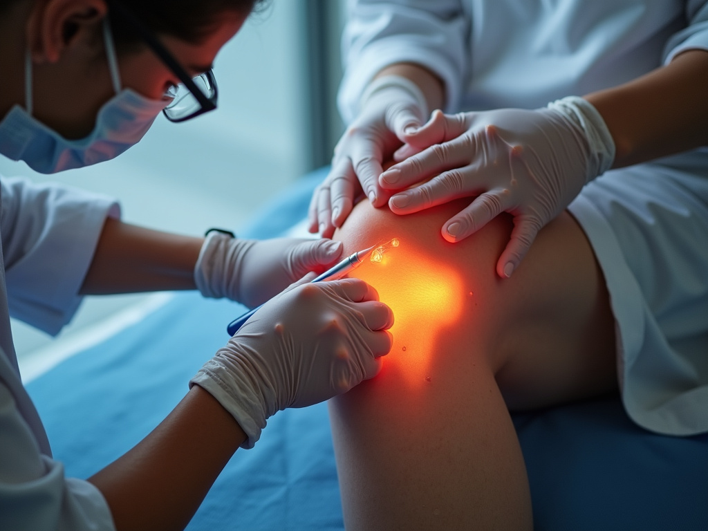 Knee examination — knee chiropractor near me