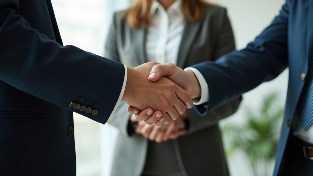 Lawyer handshake — Omega Law Group Accident & Injury Attorneys, Los Angeles, LA