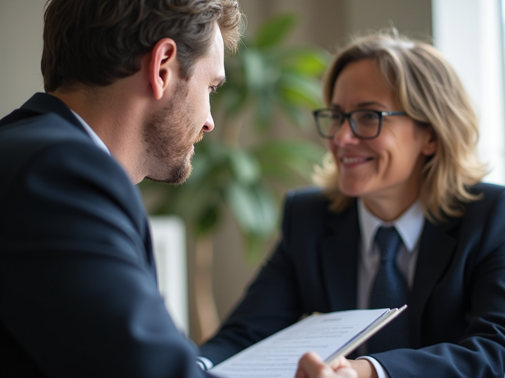 Lawyer with client — bicycle accident lawyer phoenix