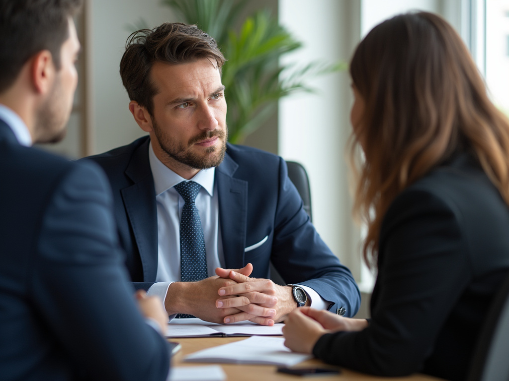 Lawyer with client — bicycle accident lawyer phoenix