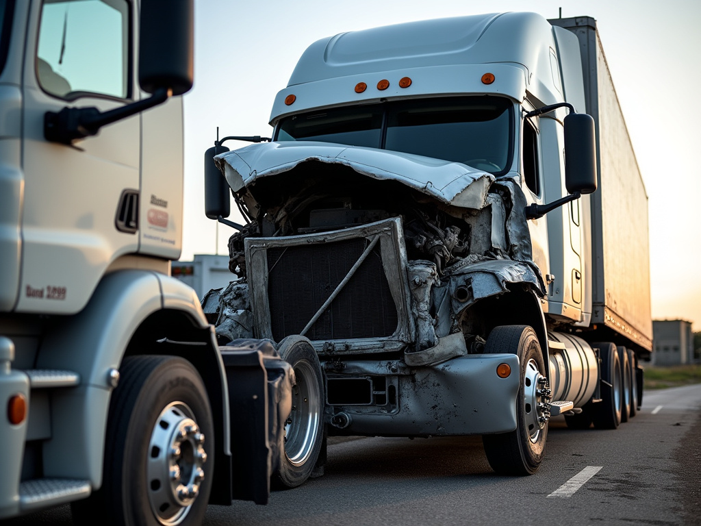 Semi truck wreckage — los angeles truck accident lawyer