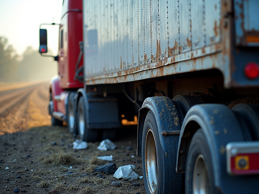 Semi truck wreckage — los angeles truck accident lawyer