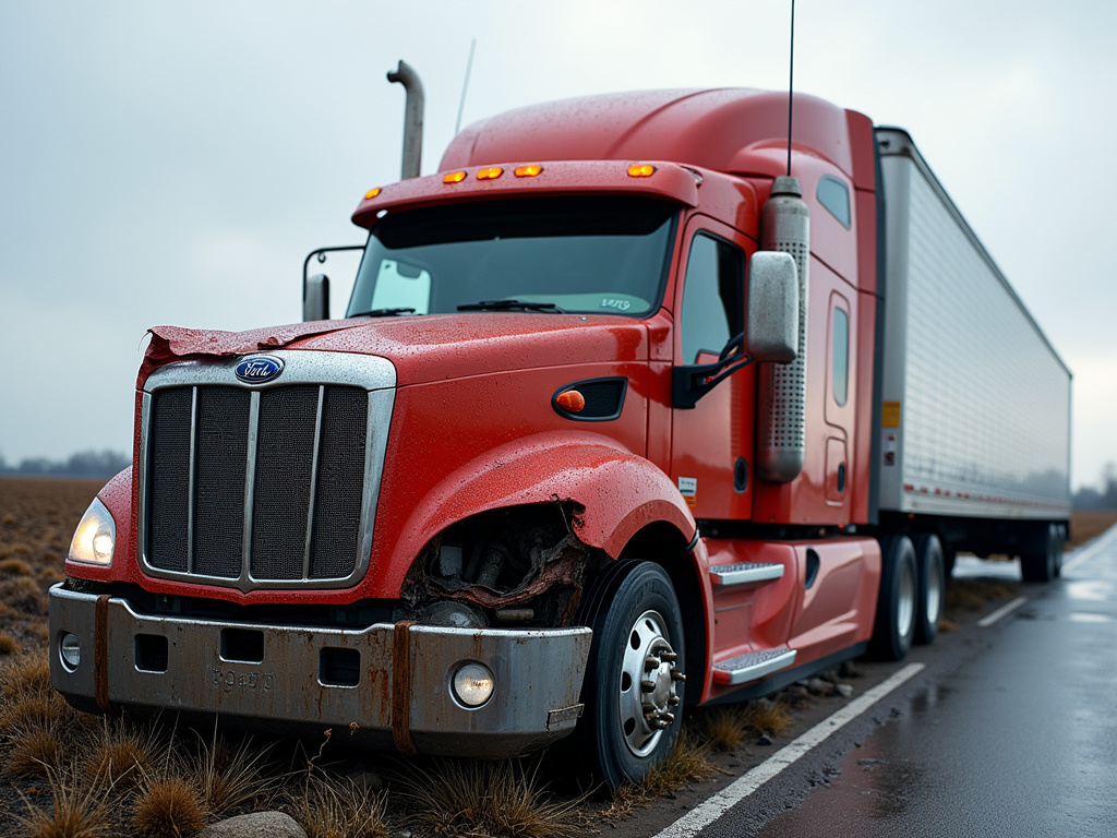 Semi truck wreckage — los angeles truck accident lawyer