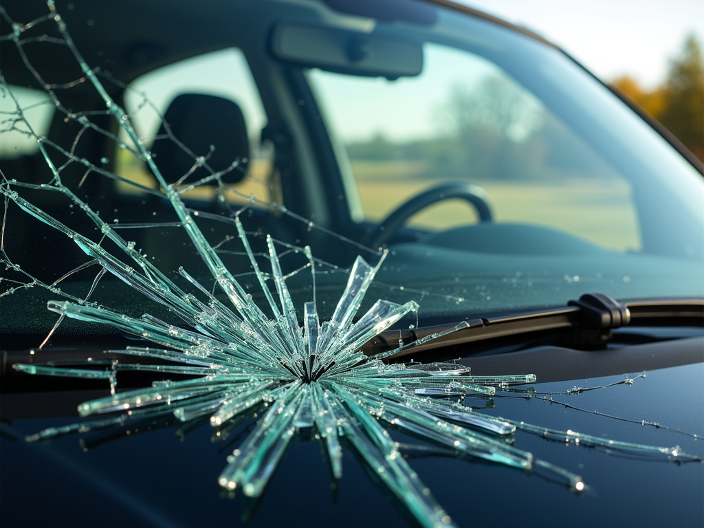 Shattered windshield — los angeles drunk driving accident lawyer