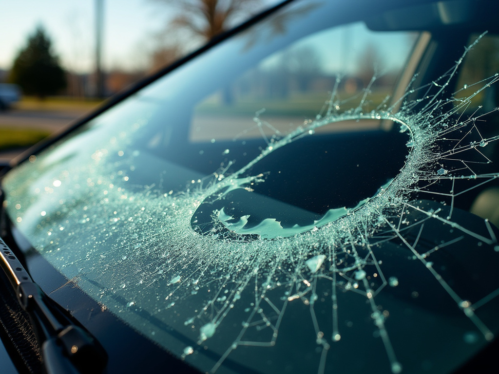 Shattered windshield — los angeles drunk driving accident lawyer