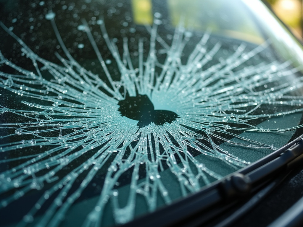 Shattered windshield — los angeles drunk driving accident lawyer