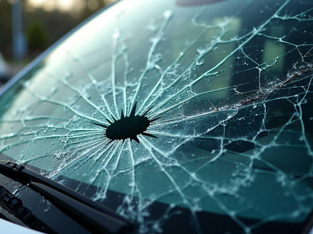 Shattered windshield — los angeles drunk driving accident lawyer