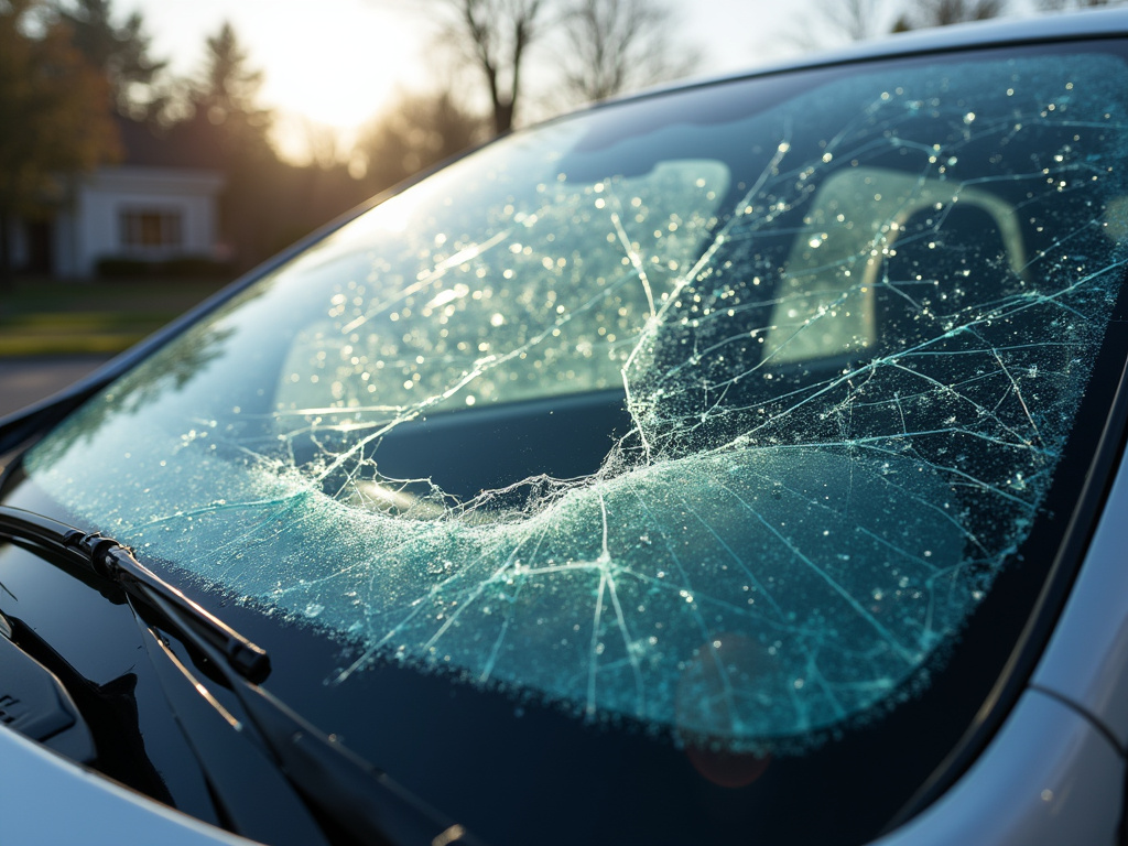 Shattered windshield — los angeles pedestrian accident lawyer