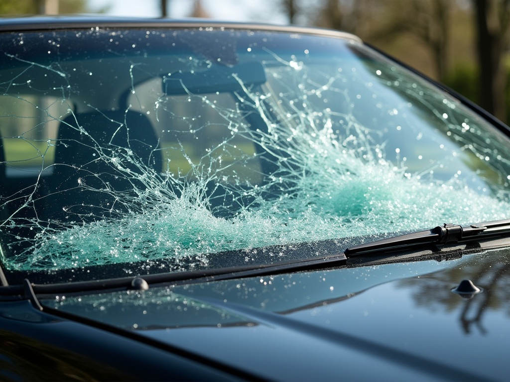 Shattered windshield — los angeles pedestrian accident lawyer