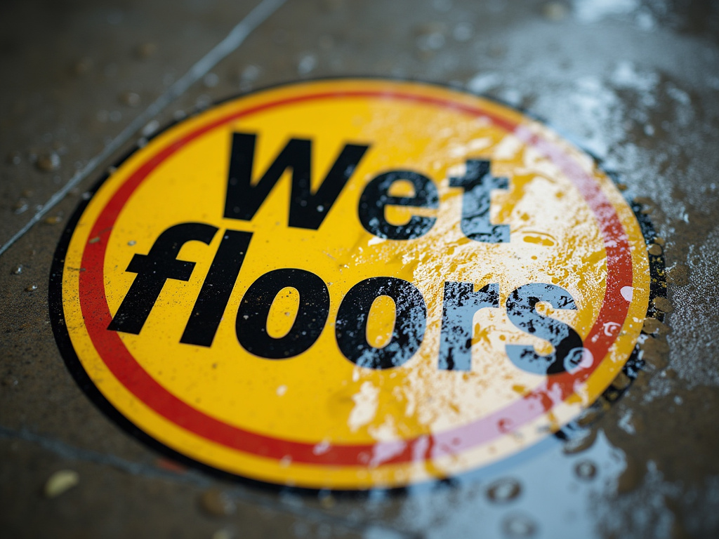 Wet floor sign — los angeles slip and fall lawyer